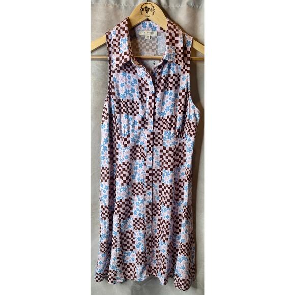 L.A. Hearts Retro Y2K Button Down Tank Dress Size XS - Picture 2 of 5